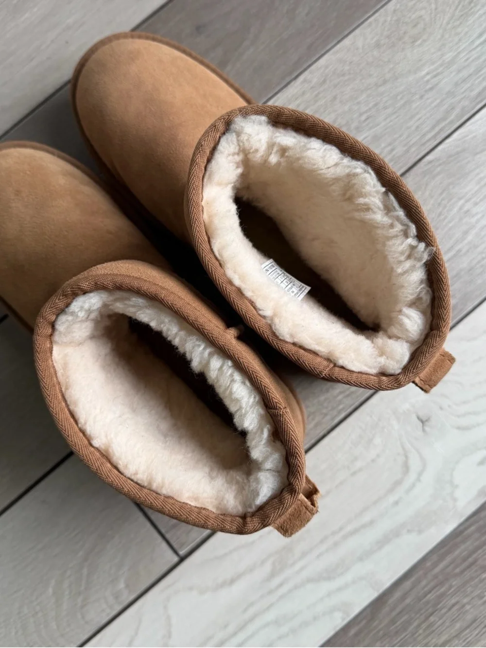 UGG Women's Classic Mini Platform boots in the color chestnut